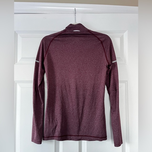 ADIDAS Wine colour longsleeve half zip - Picture 3 of 3